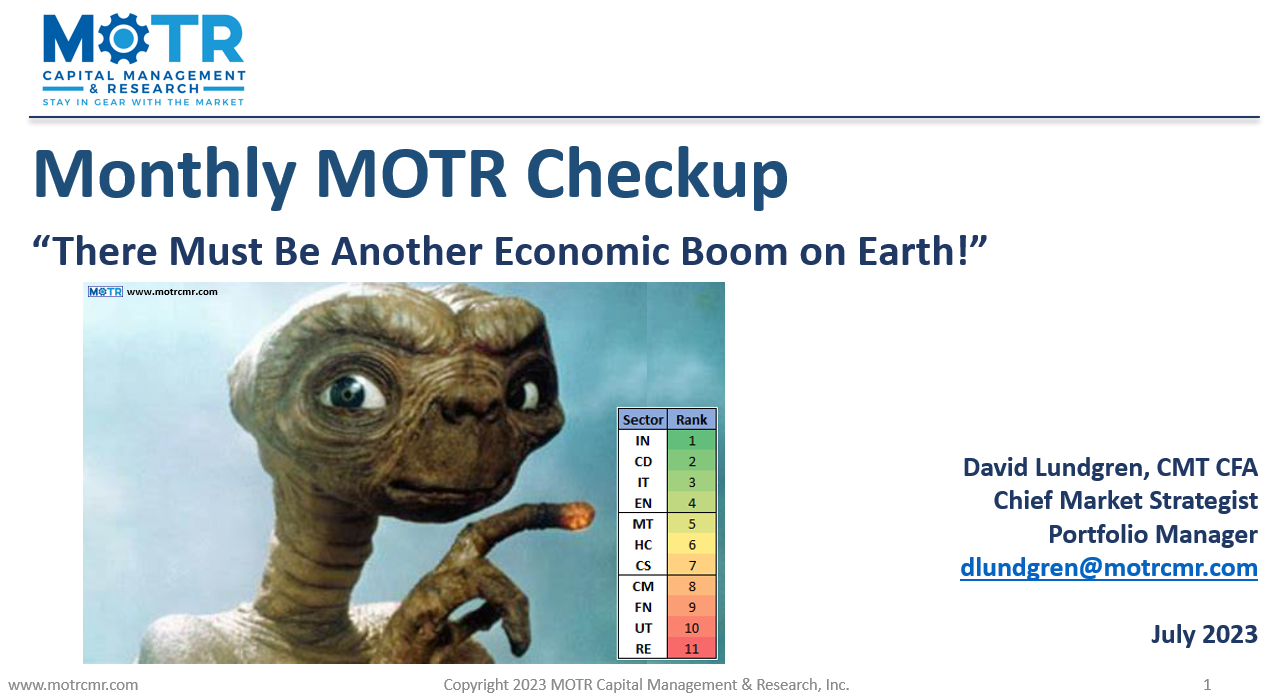 Monthly MOTR Check Up, July 2023